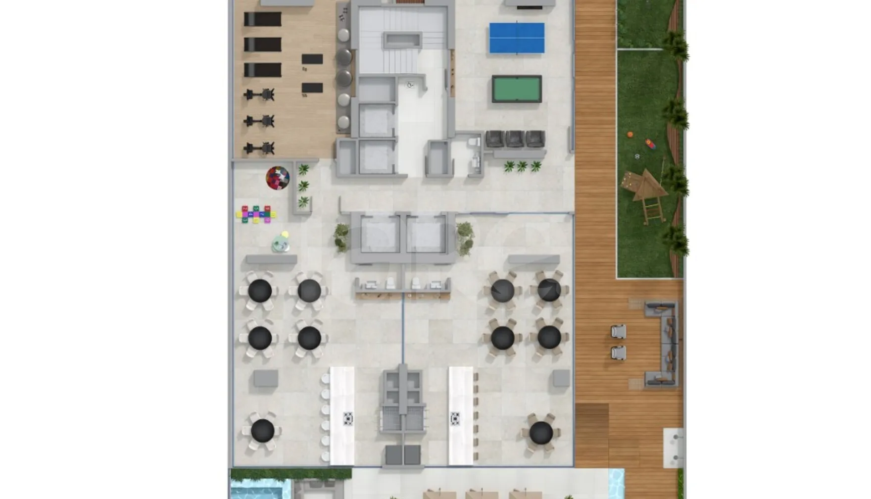 Planta — Pavimento lazer