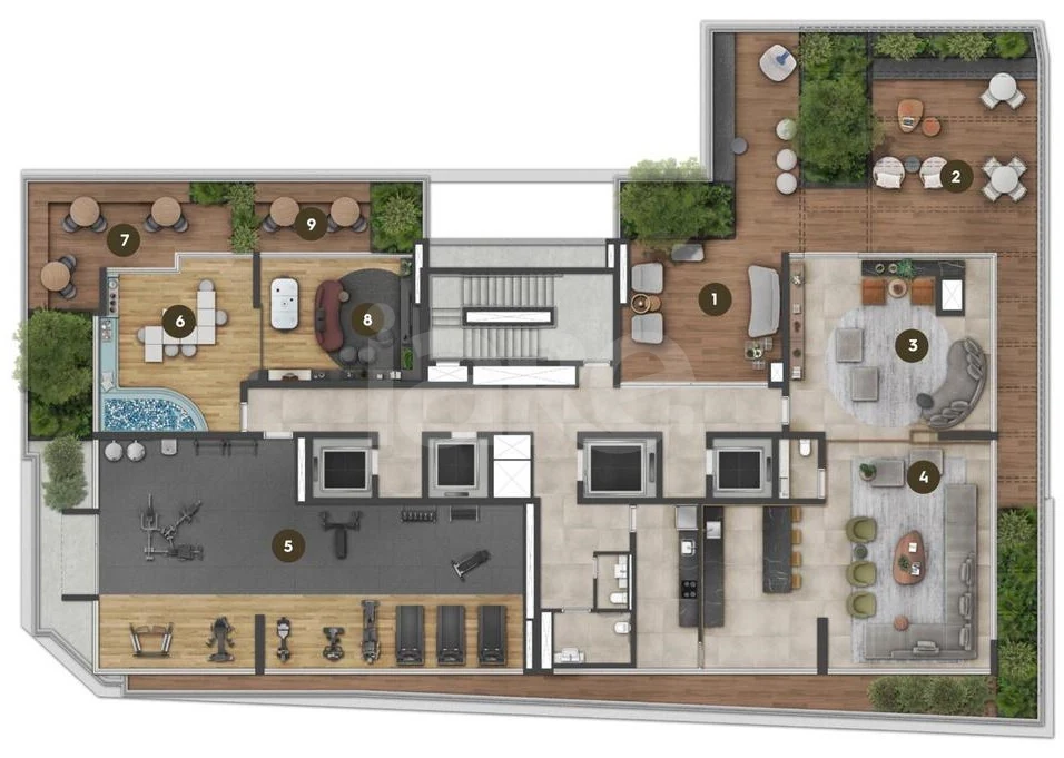 Planta — Pavimento lazer