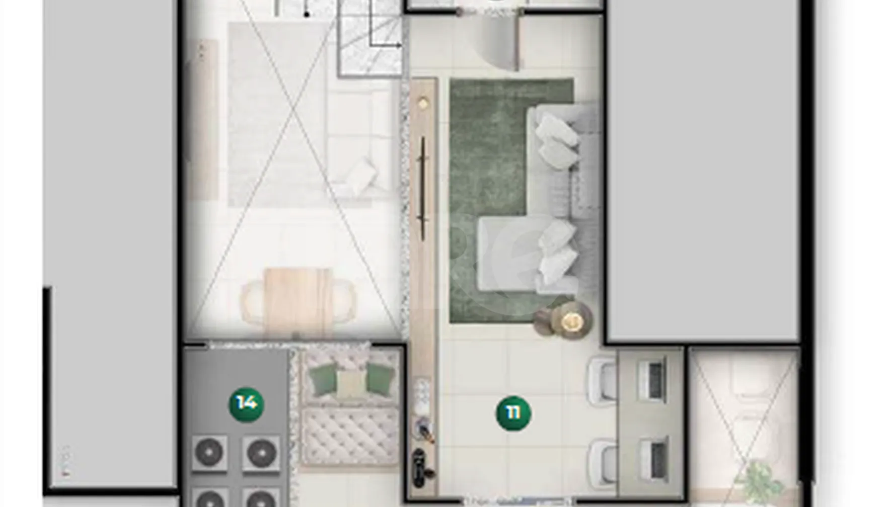 Planta — Garden 98,48 m²