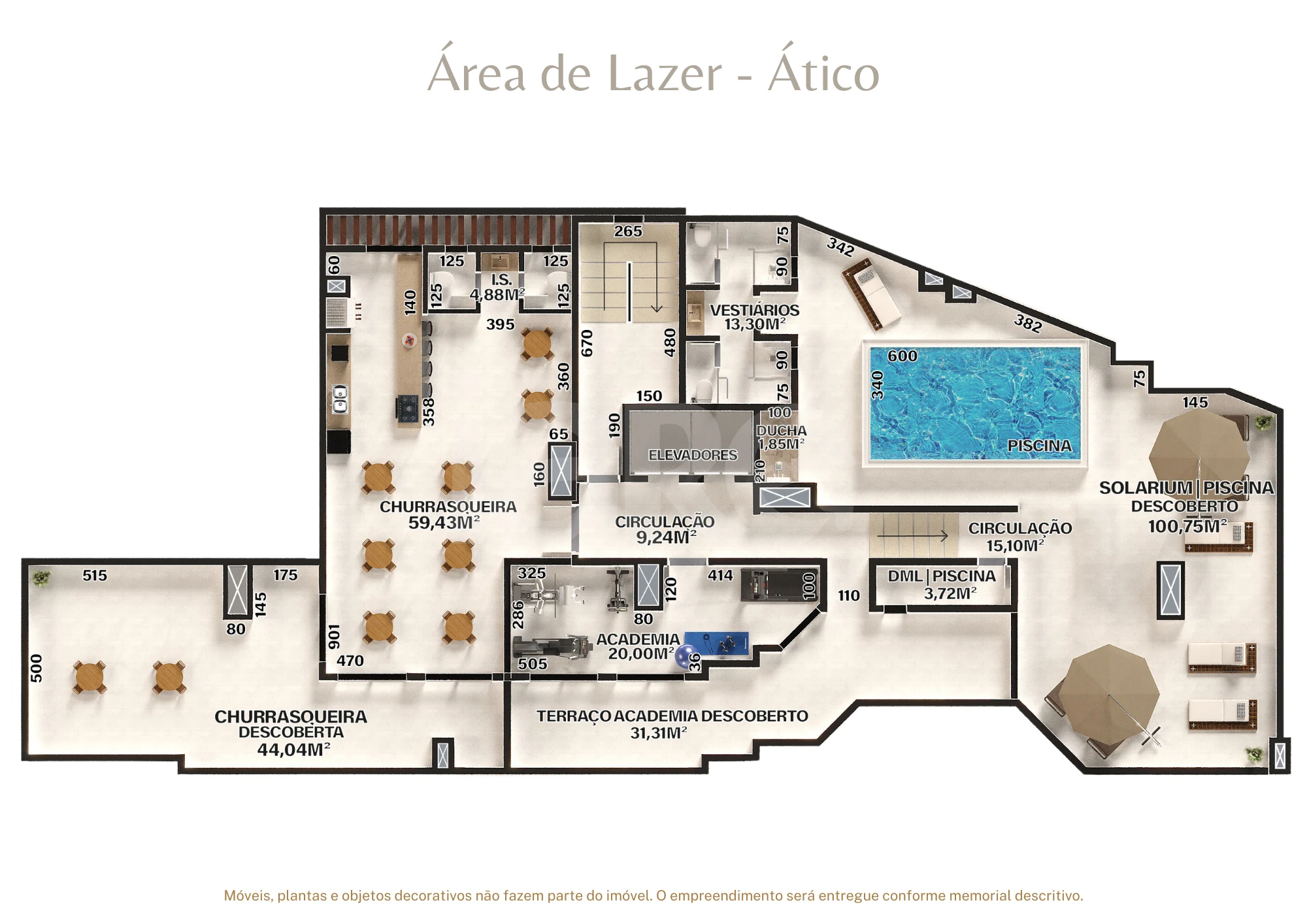 Planta — Pavimento lazer
