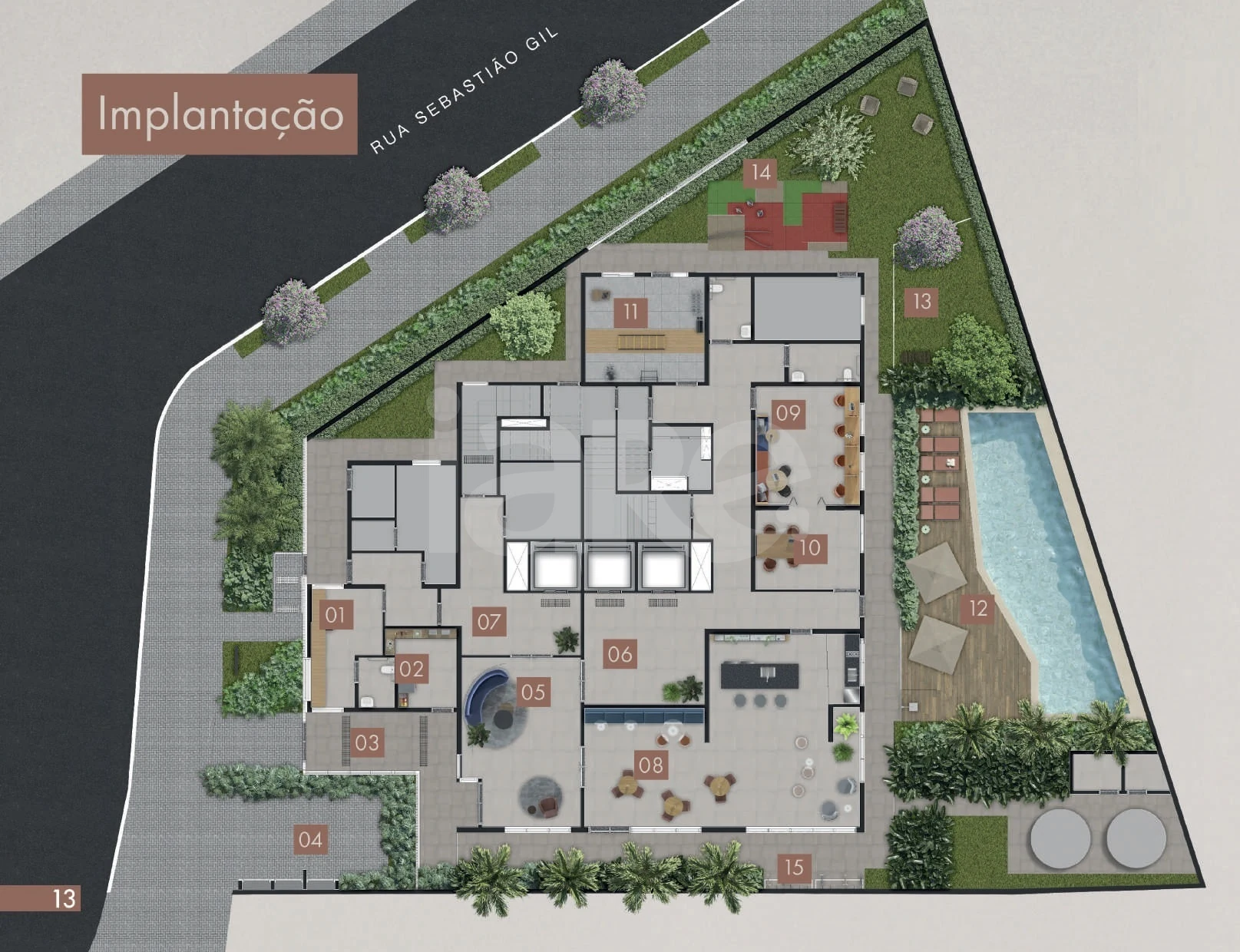 Planta — Implantação