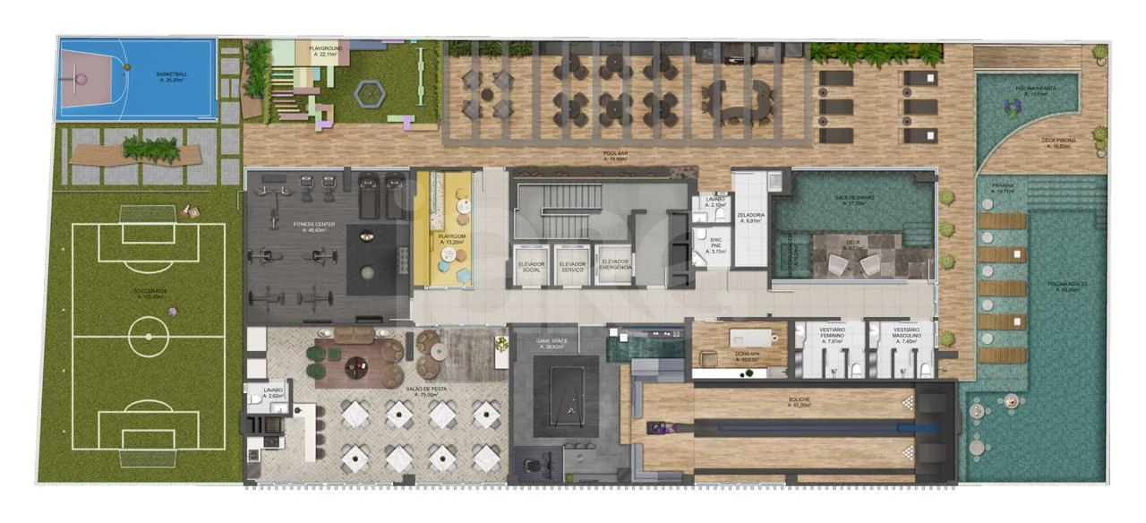 Planta — Pavimento lazer 01