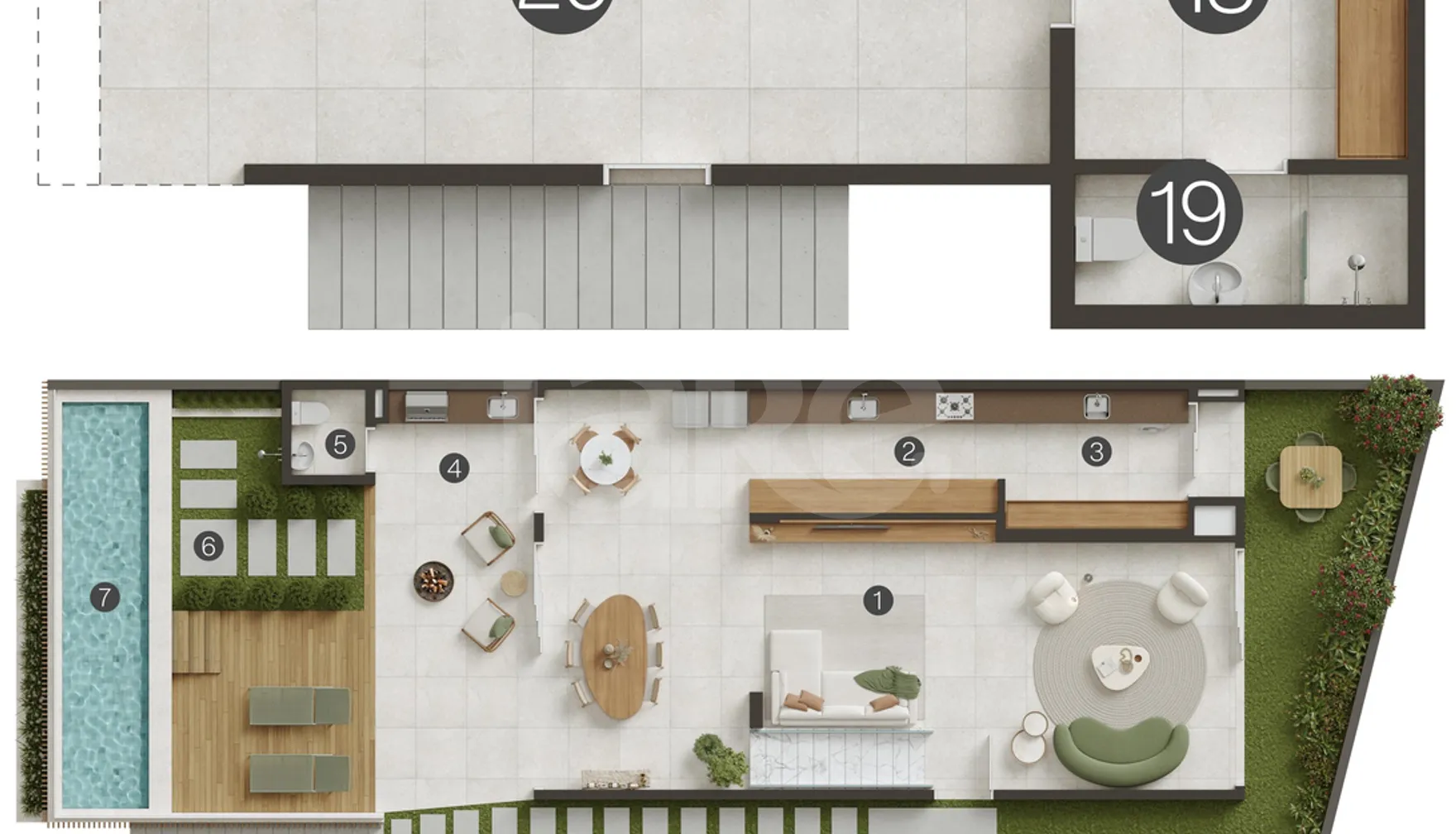 Planta — Casa em Condomínio 390,55 m²