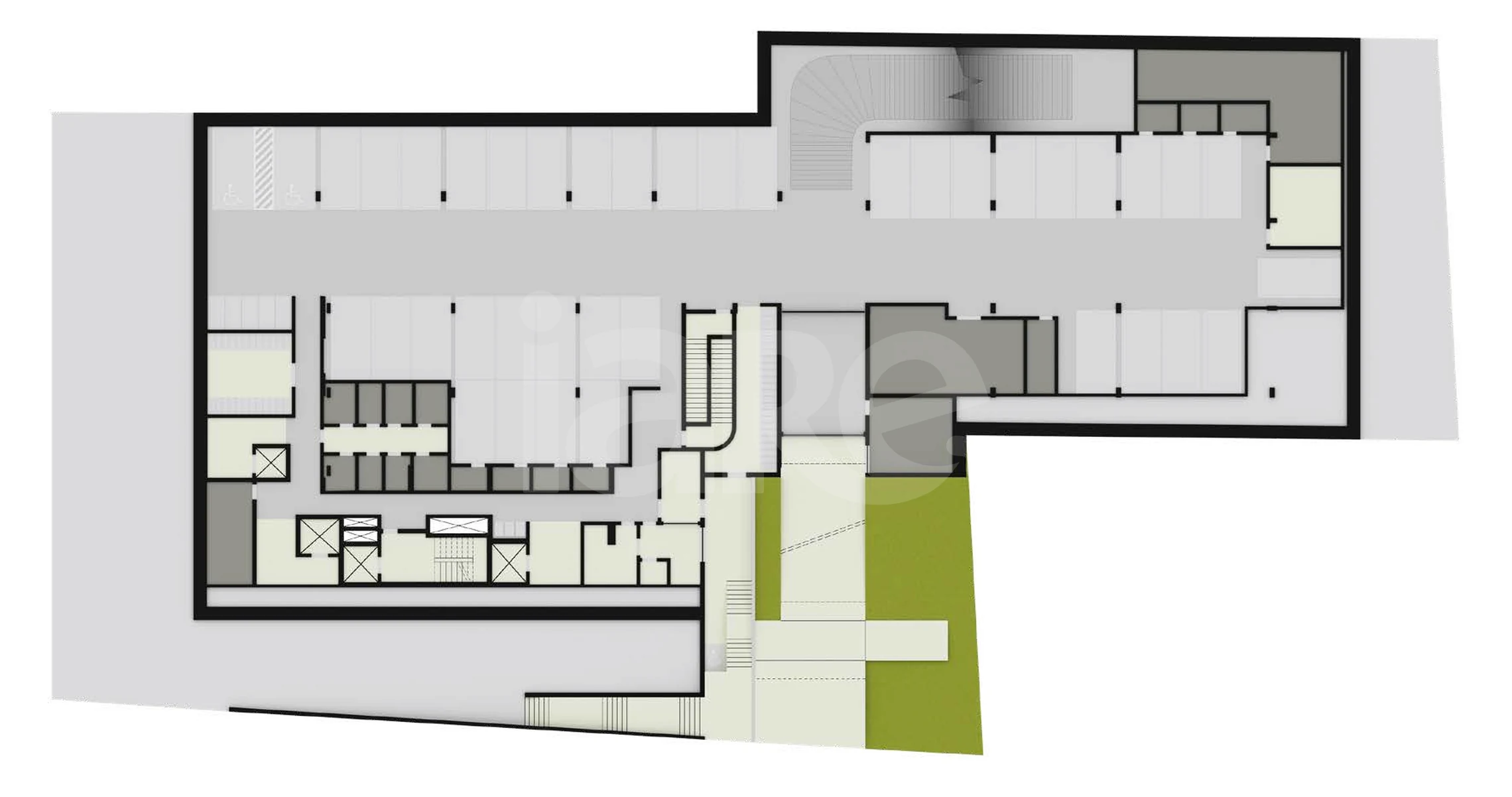 Planta — Pavimento subsolo 1