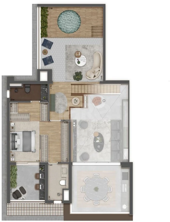 Planta — Garden 184,18 m²