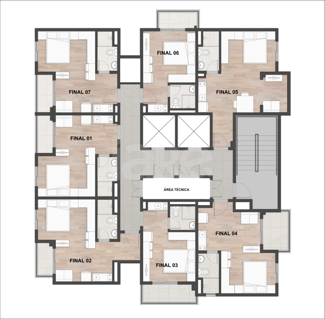 Planta — Pavimento 6