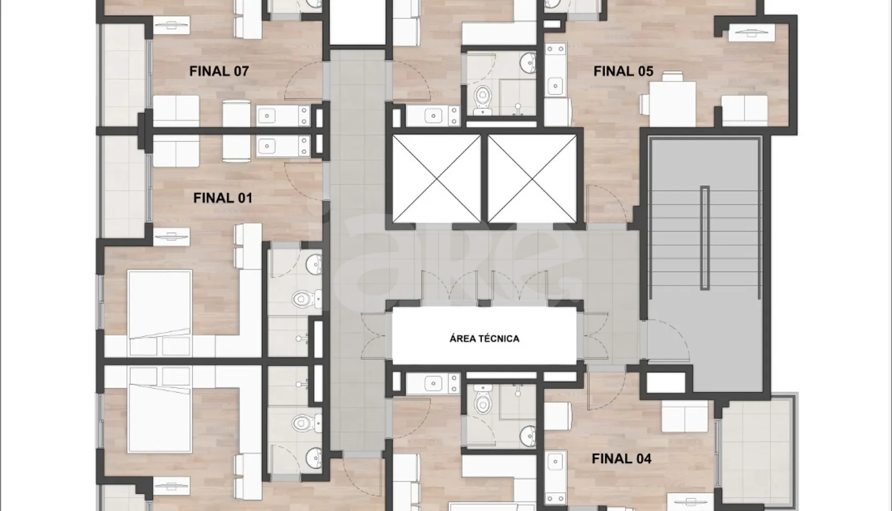 Planta — Pavimento 6