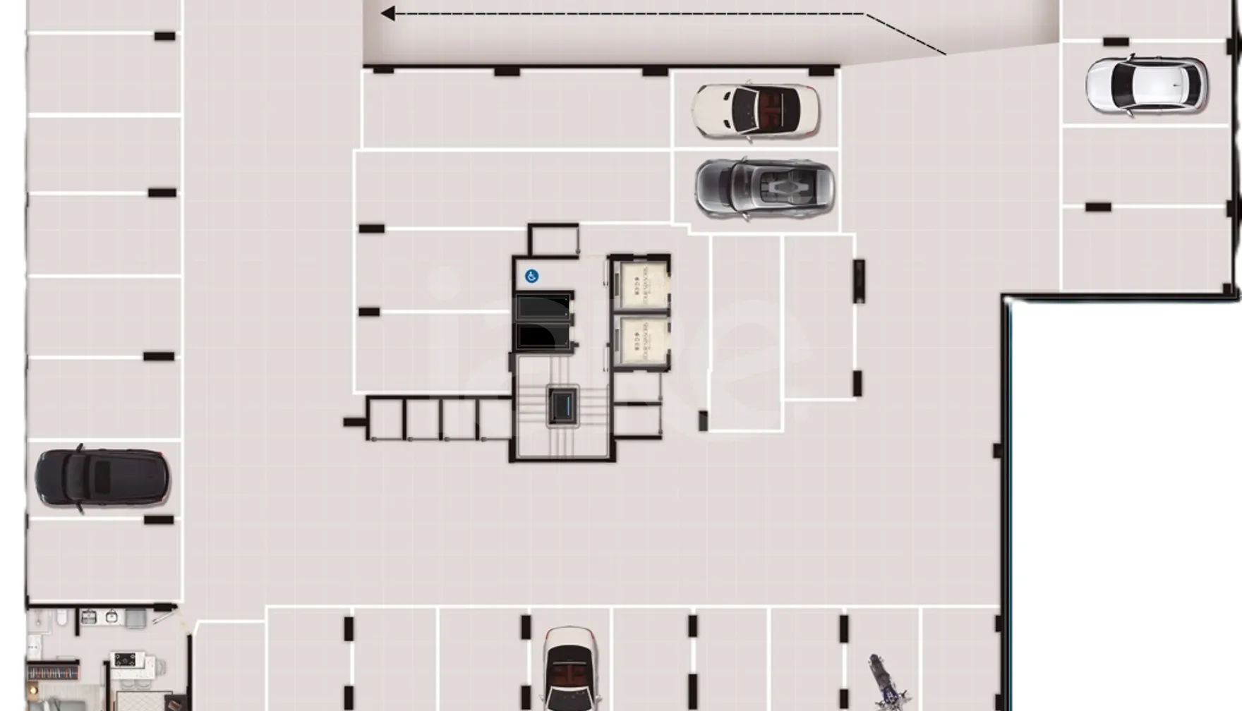 Planta — Pavimento garagem 2