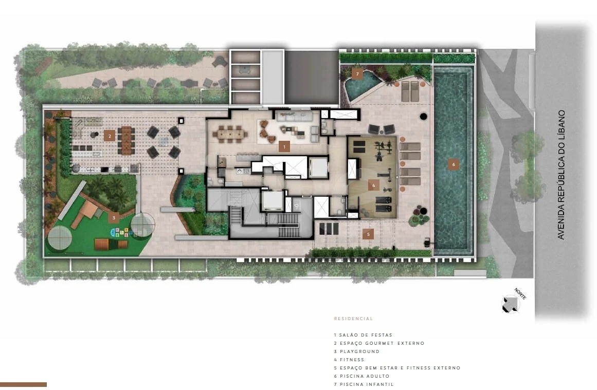Planta — Pavimento lazer