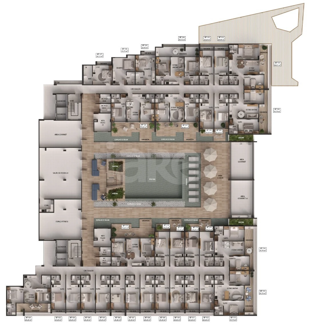 Planta — Pavimento 1