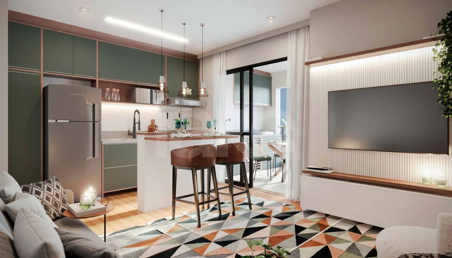 Elleva Praça da Moça - Apartamento com 65,45 m², em Centro — foto 2