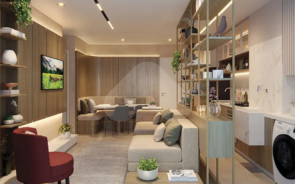 Golden Life Tatuapé - Apartamento com 34,5 m², em Tatuapé — foto 5