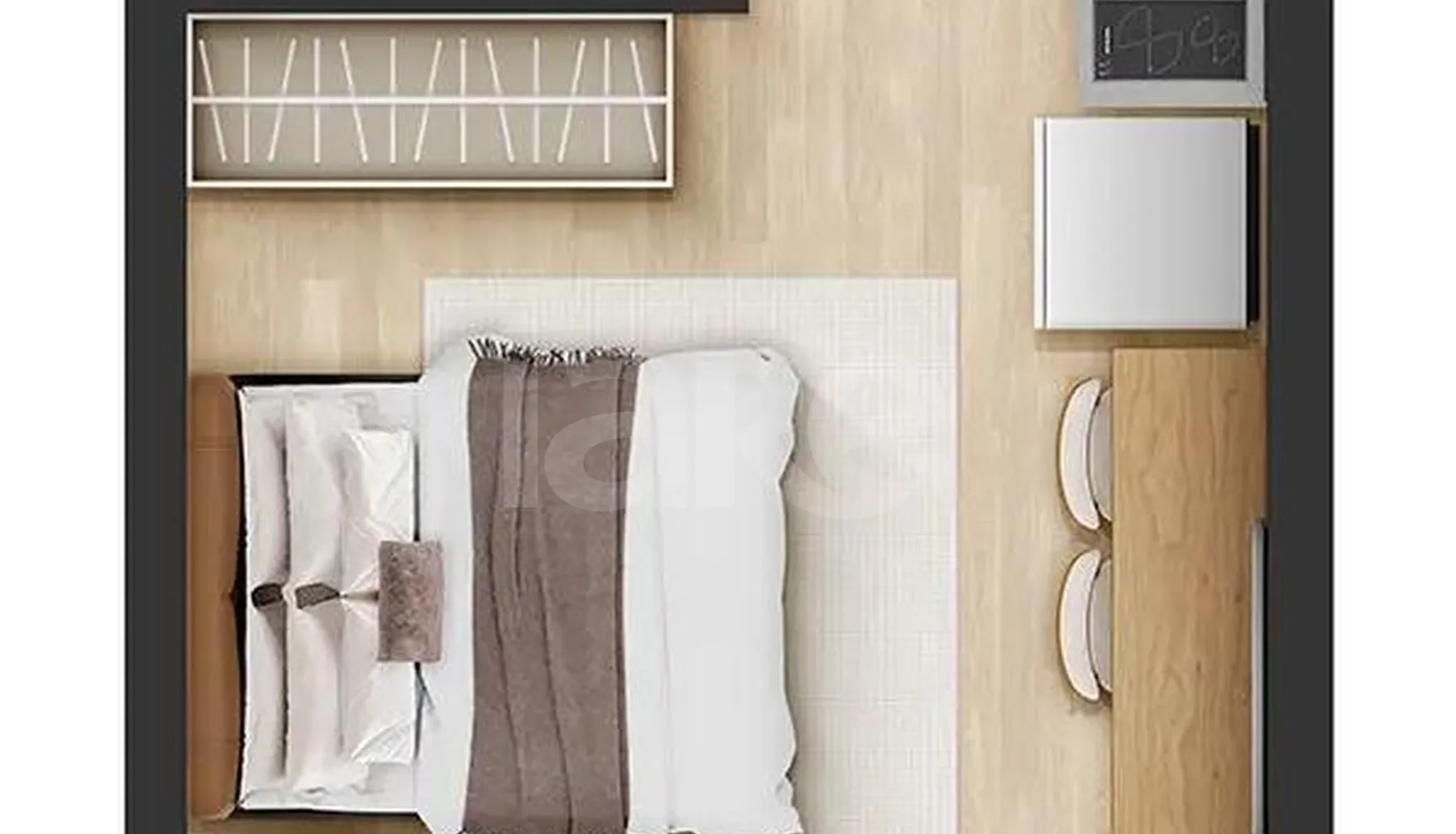 Planta — Studio 22,23 m²