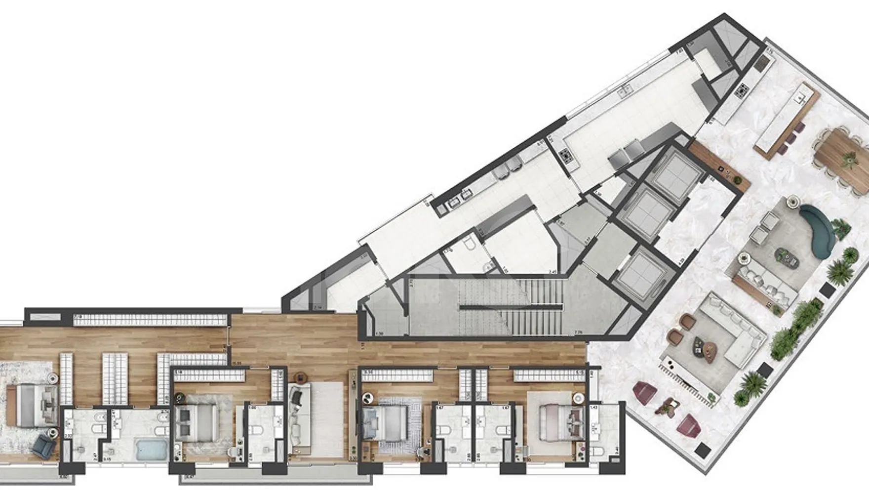 Planta — Apartamento 472 m²