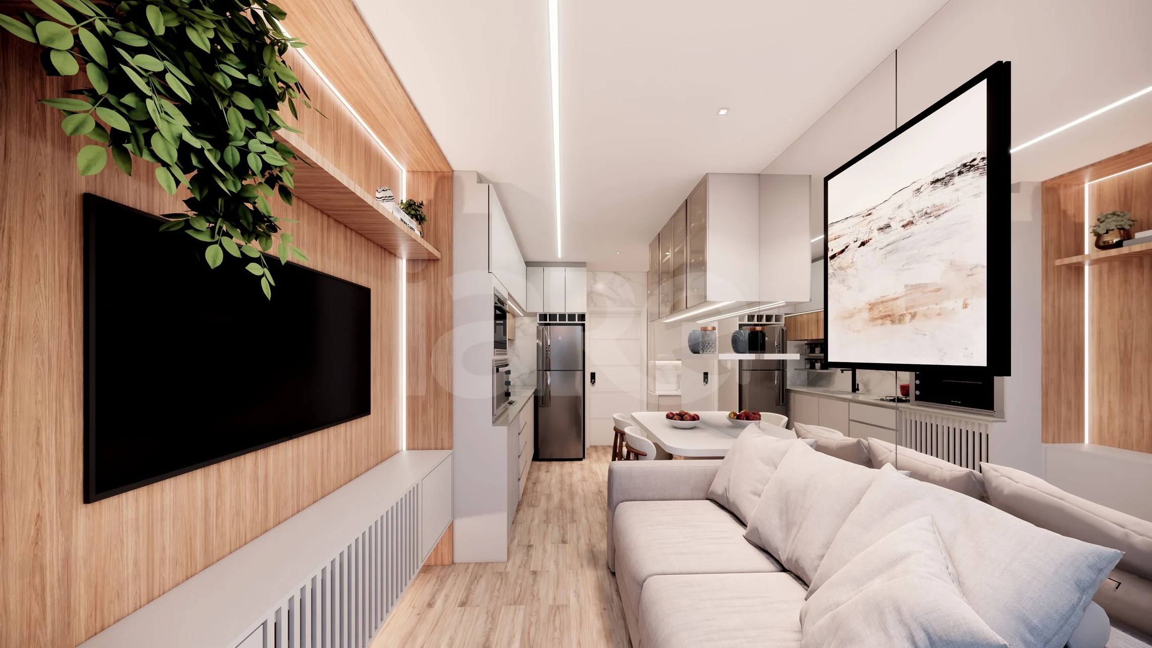 Smart Living Portão - Studio com 18,45 m², em Portão — foto 13