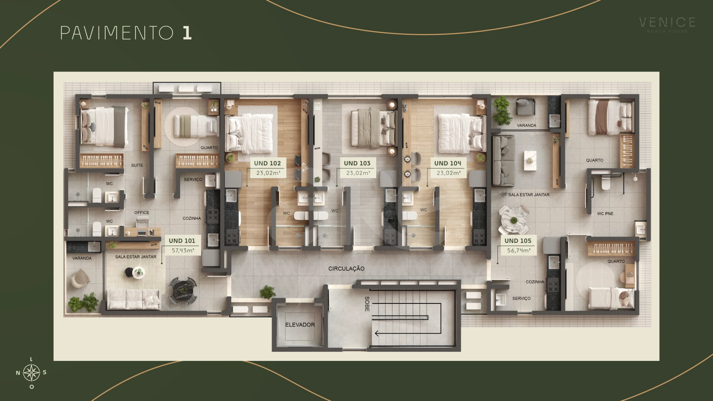 Planta — Pavimento 1