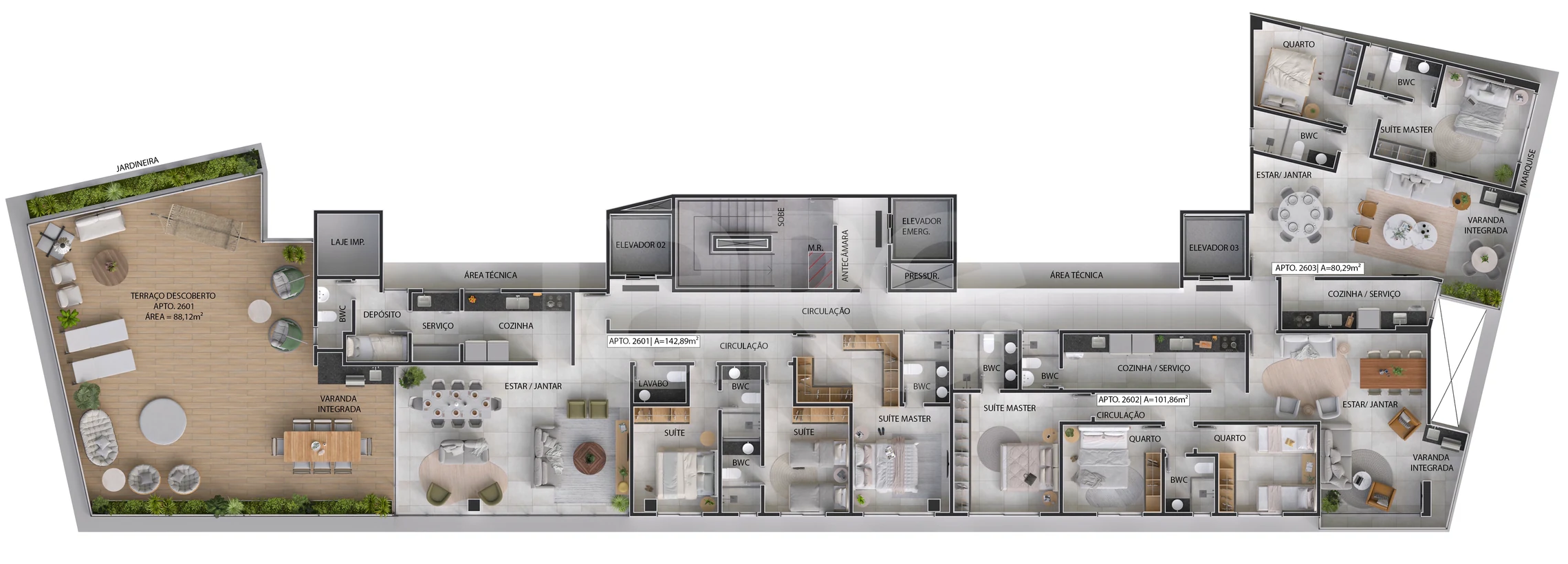 Planta — Pavimento 26