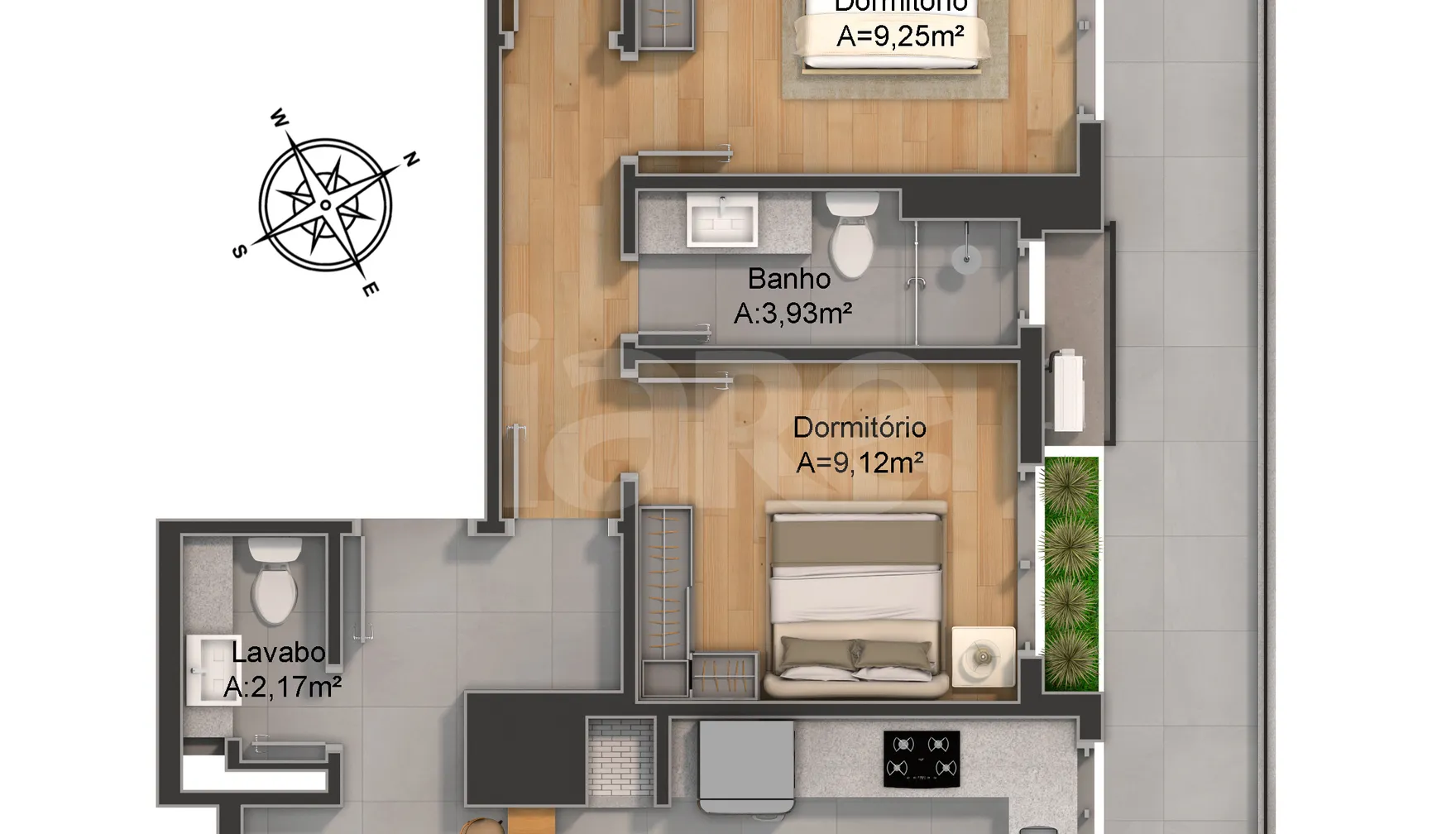Planta — Garden 139,58 m²
