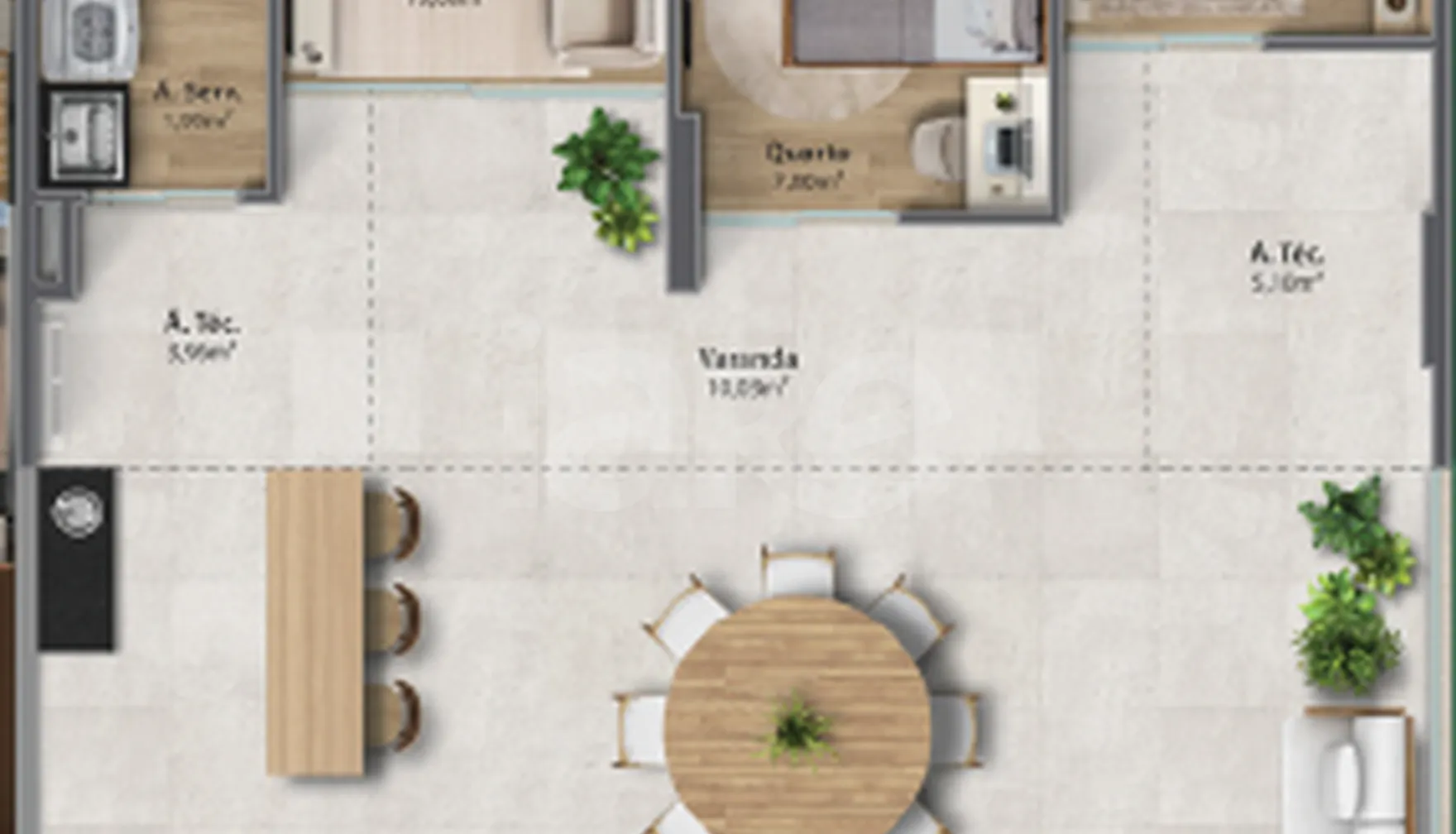 Planta — Garden 111 m²