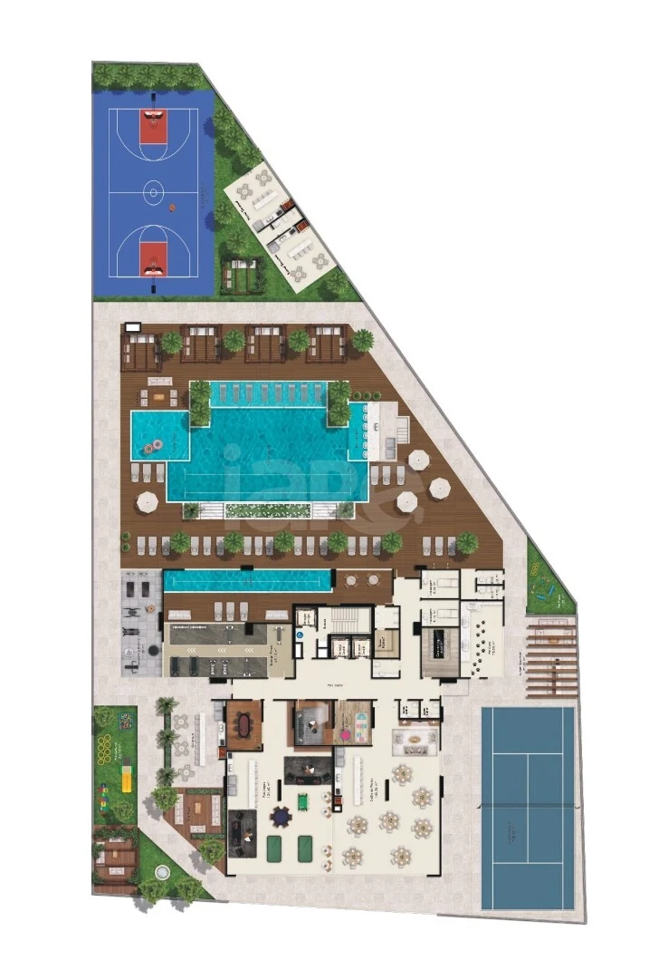 Planta — Pavimento lazer