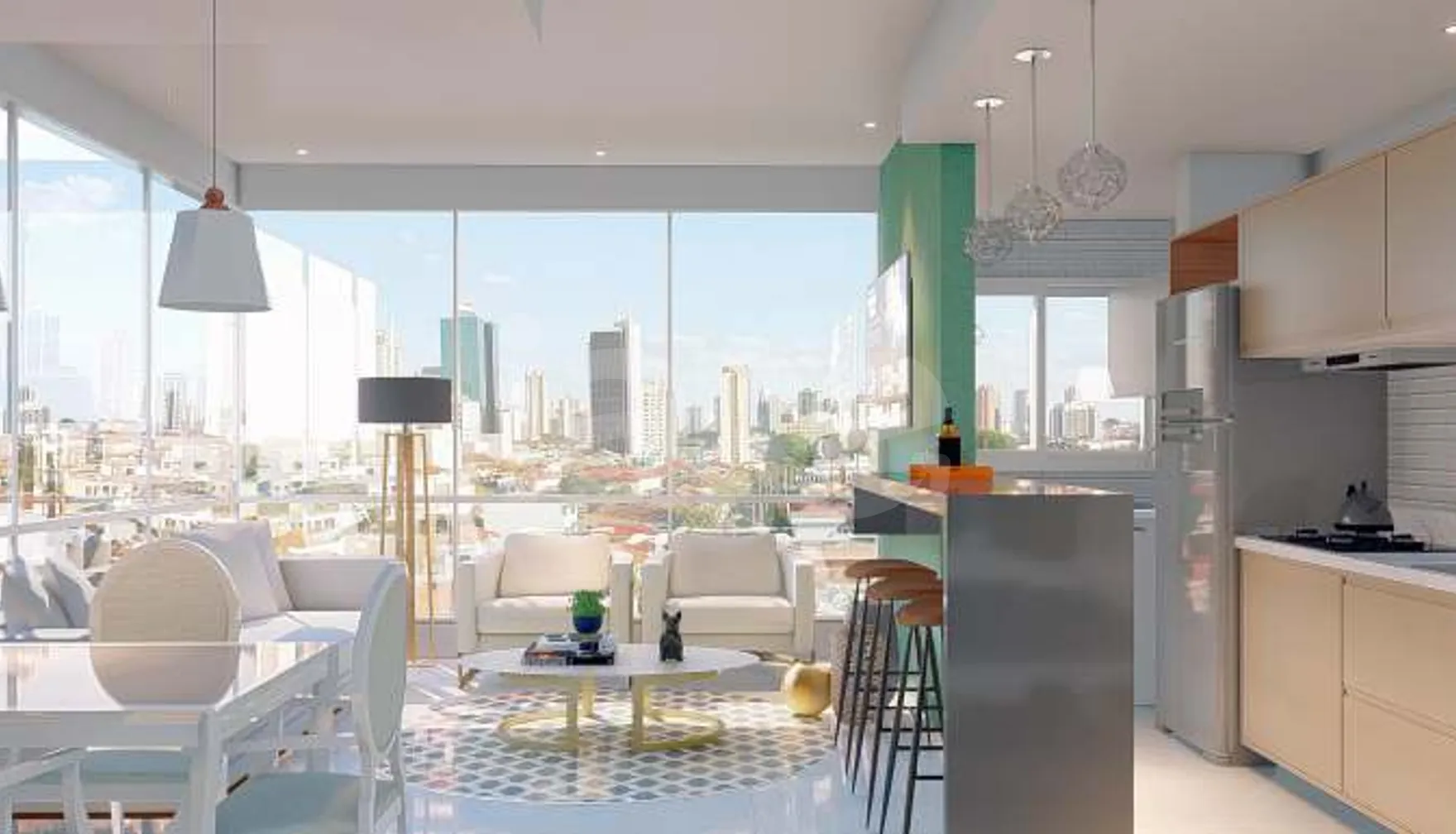 Turquesa - Garden com 171,82 m², em Zona Nova — foto 2