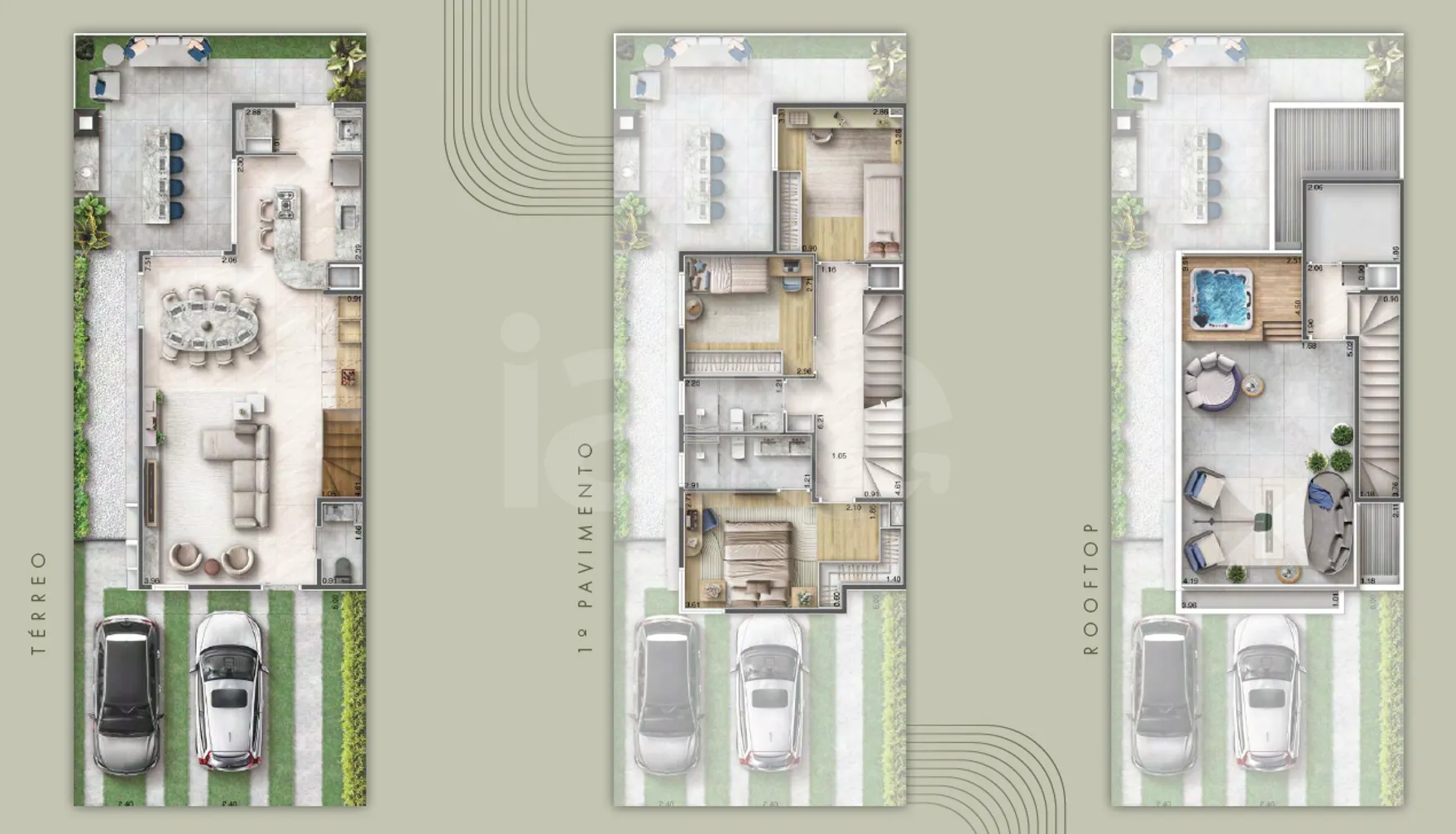 Planta — Casa em Condomínio 145,85 m²