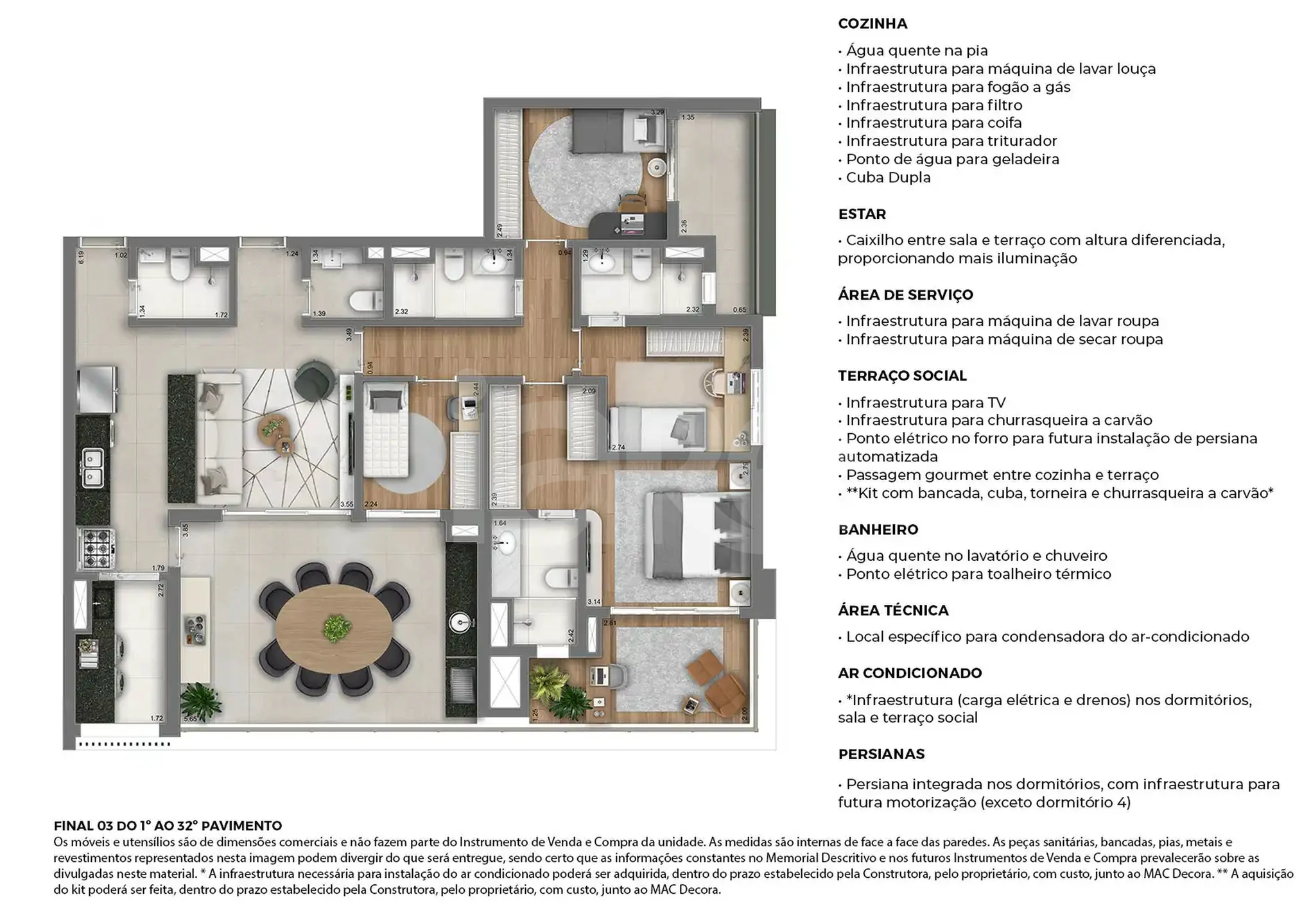 Planta — Apartamento 138,74 m²