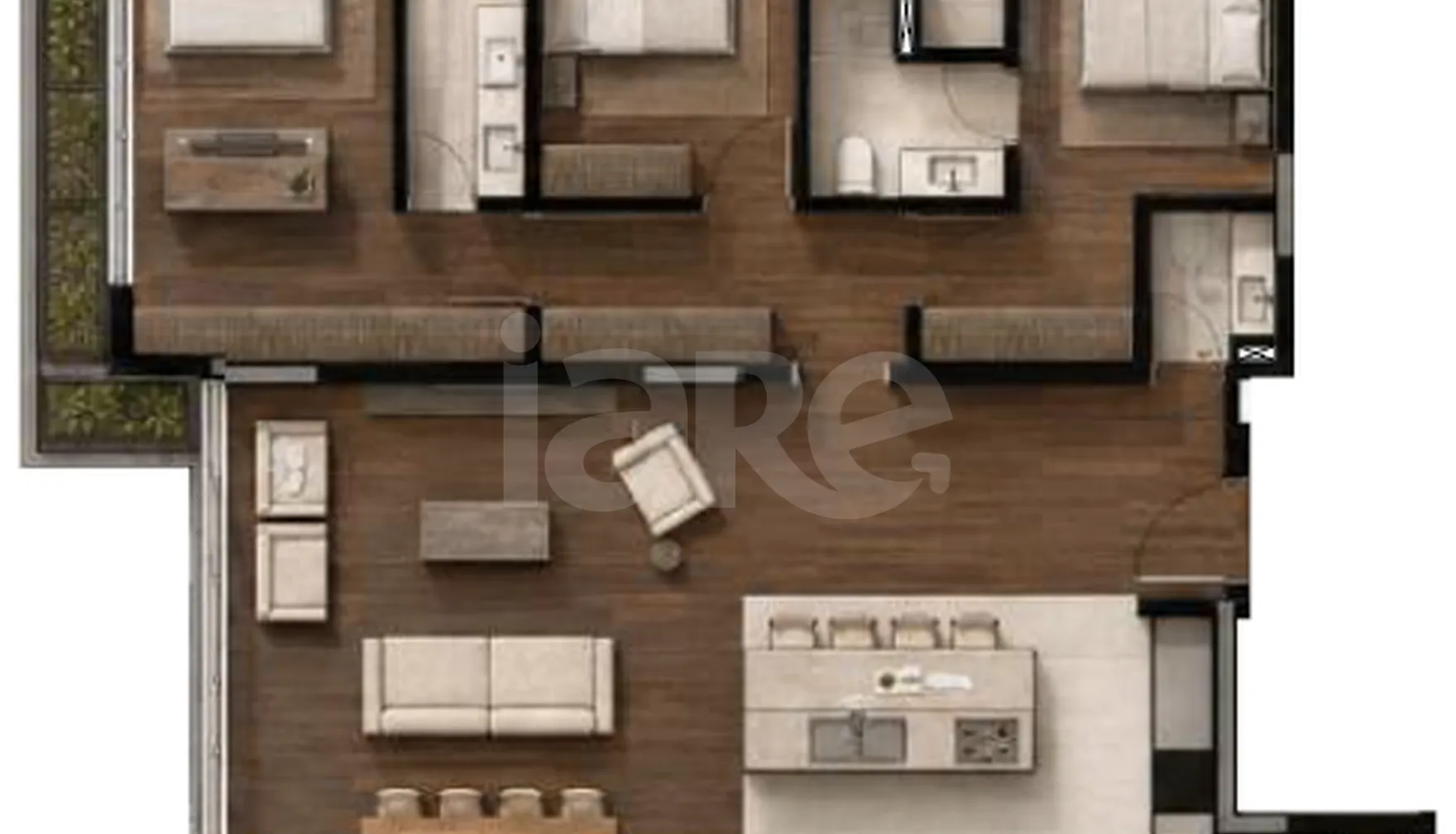 Planta — Apartamento 134,28 m²