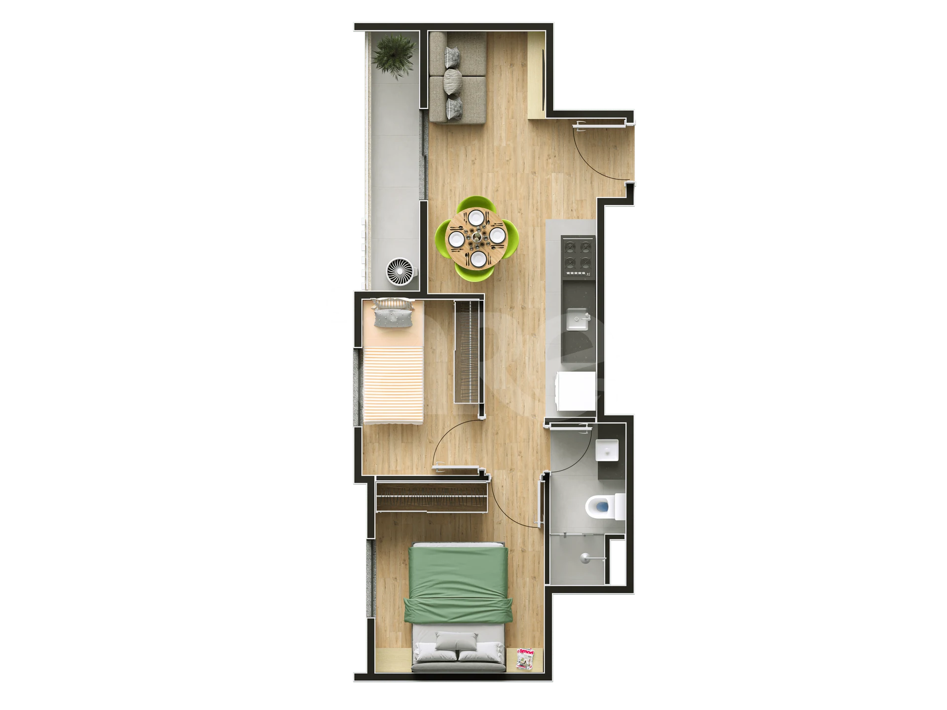 Planta — Garden 43,01 m²