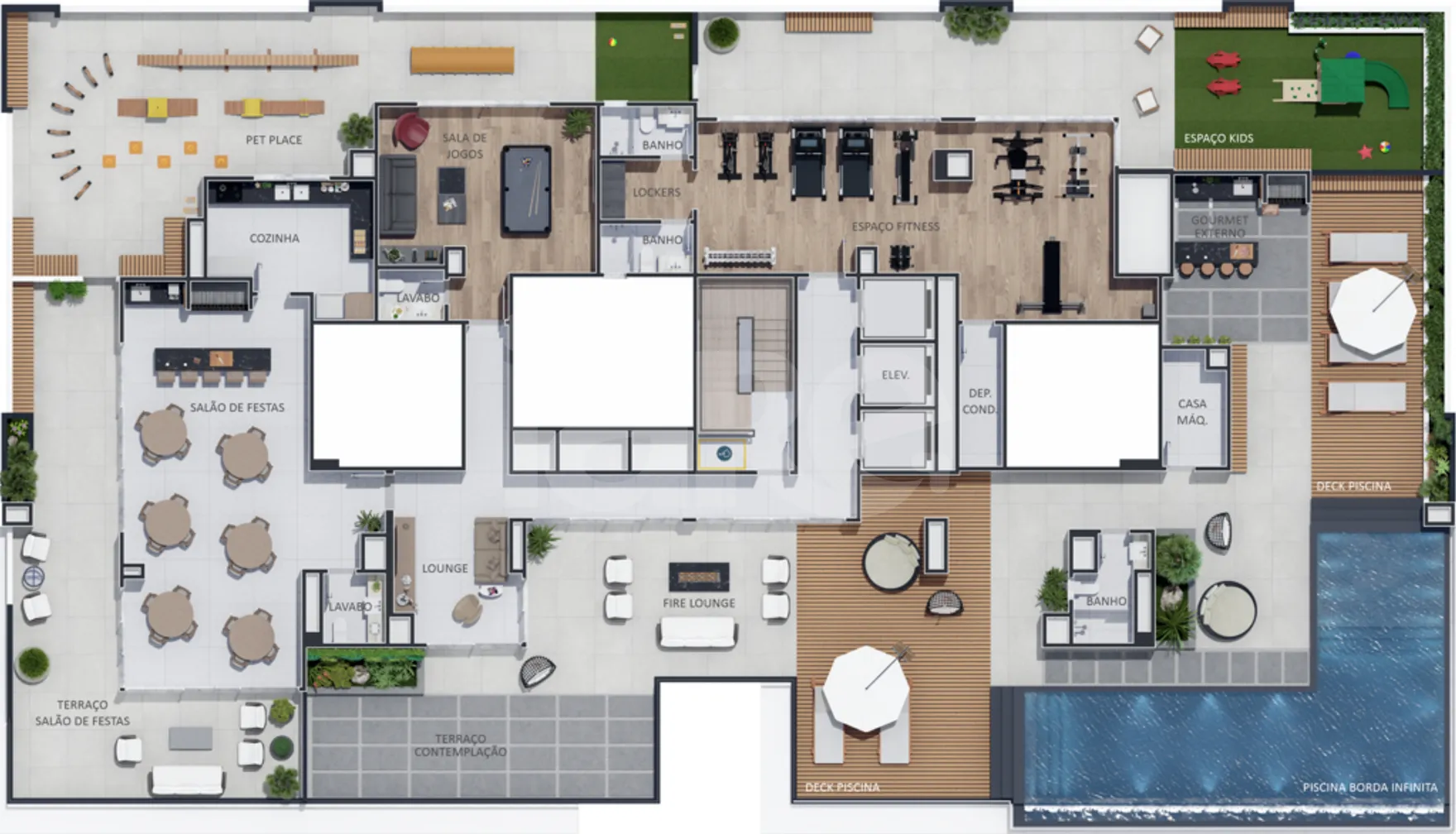 Planta — Pavimento rooftop