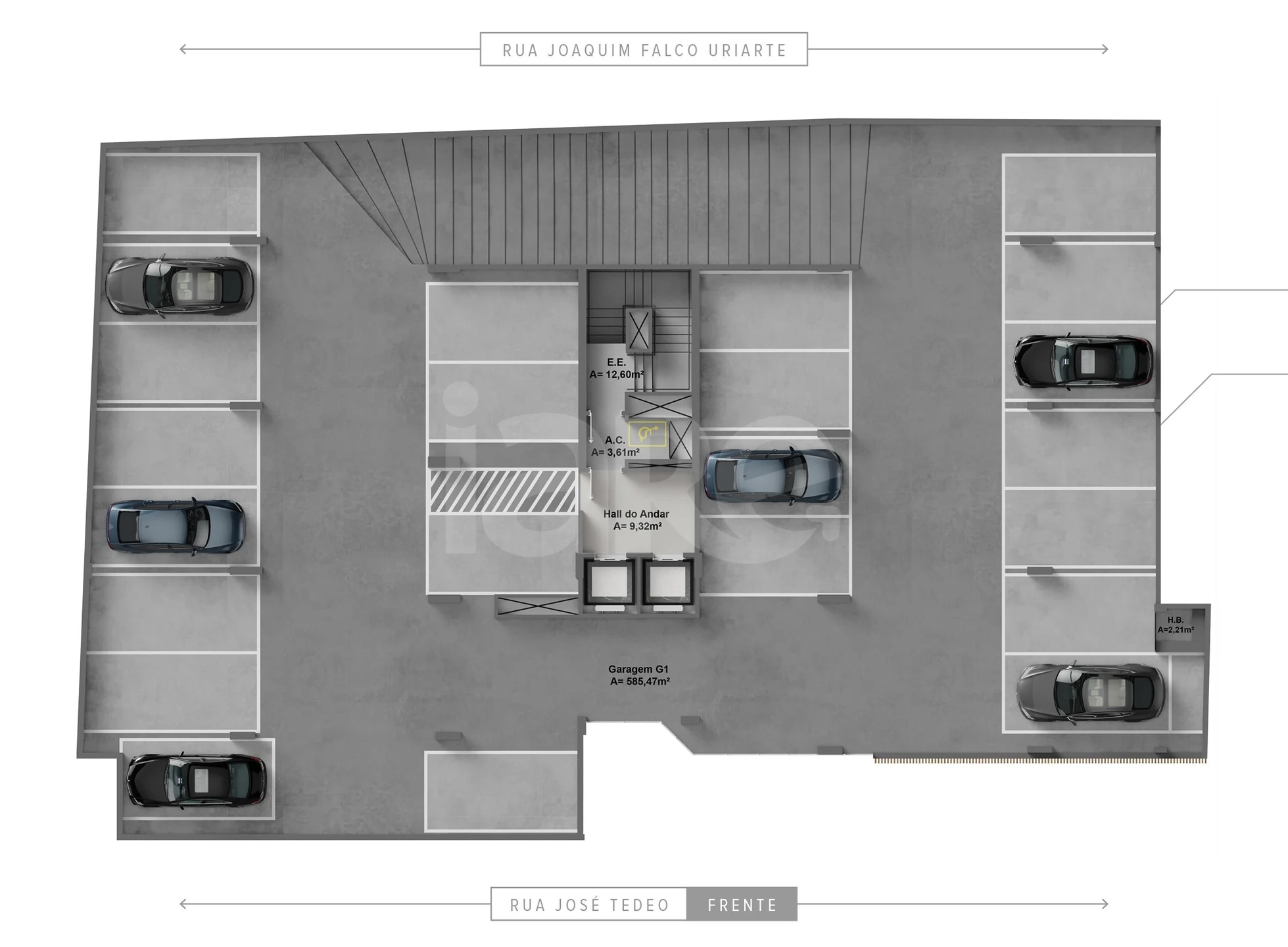 Planta — Pavimento garagem