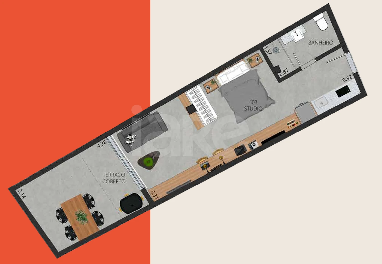 Planta — Garden 48,1 m²