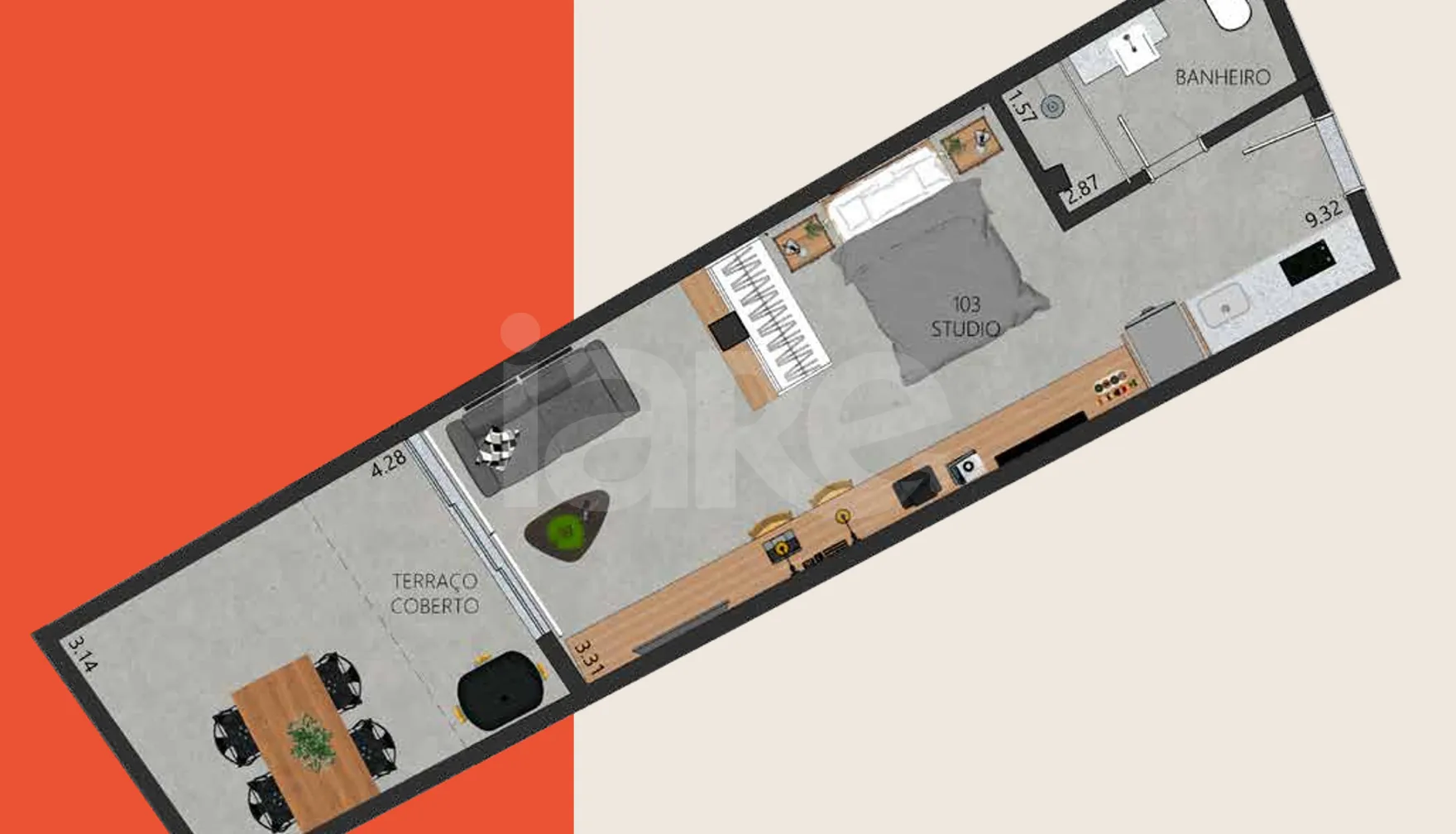 Planta — Garden 48,1 m²