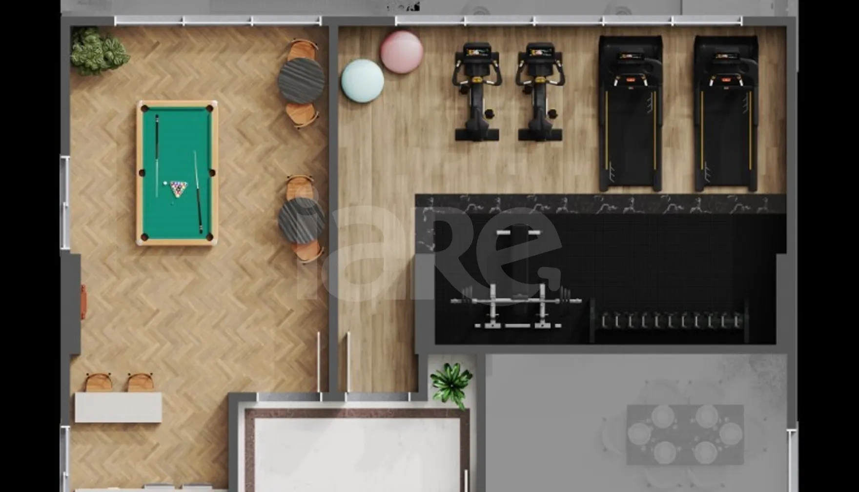 Planta — Pavimento lazer