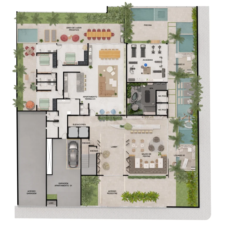 Planta — Pavimento térreo
