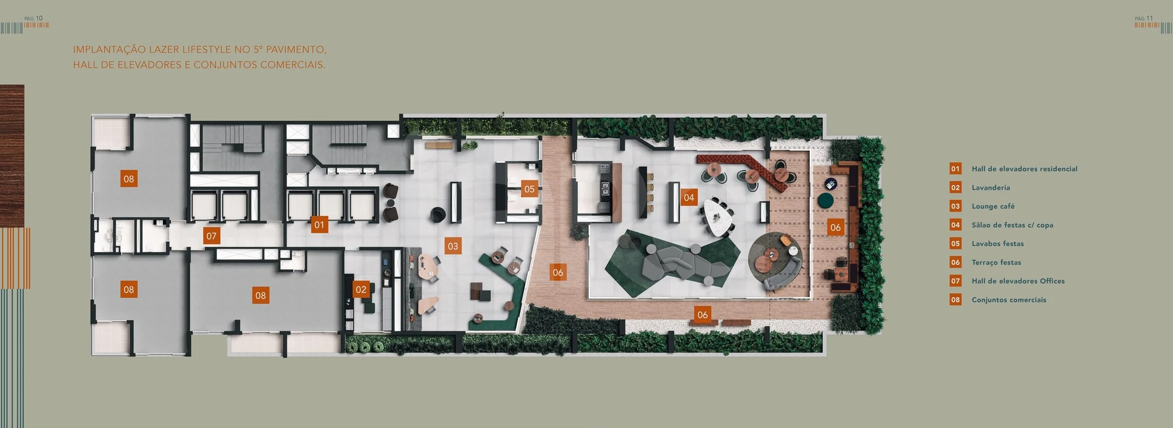 Planta — Pavimento 5º andar