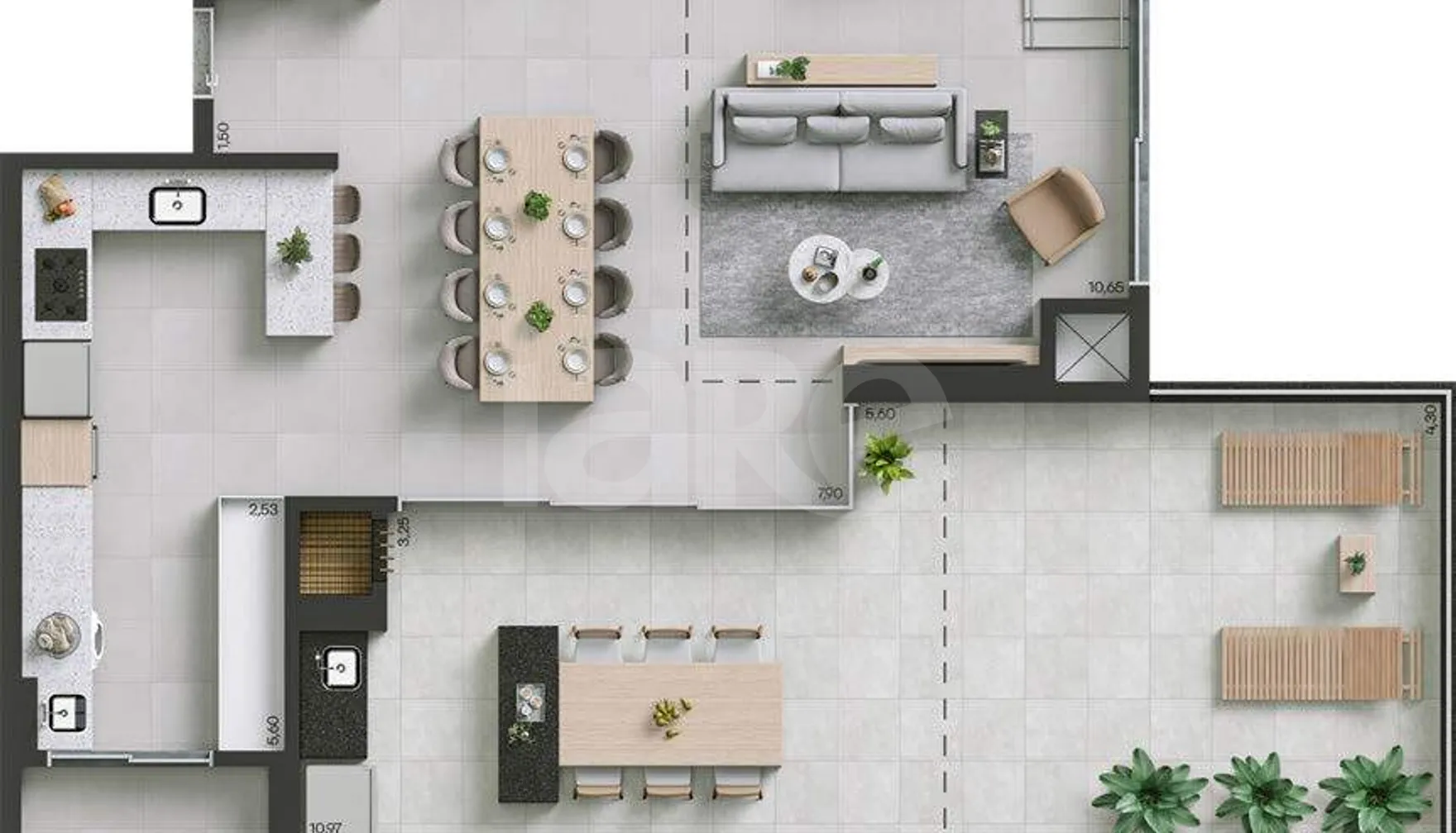 Planta — Garden 174,37 m²