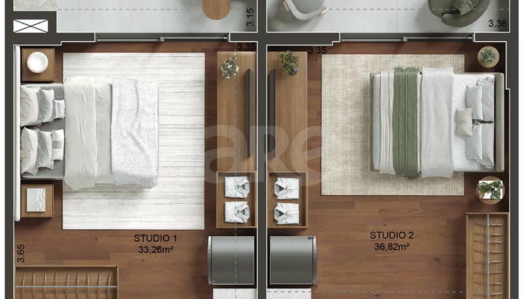 Planta — Apartamento 70,08 m²