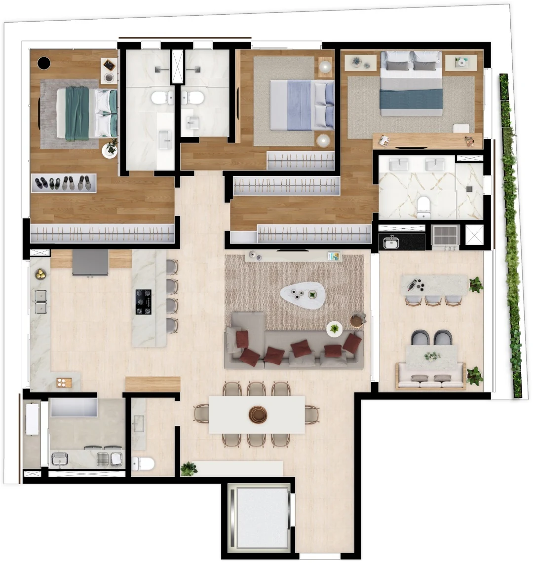 Planta — Garden 201,63 m²