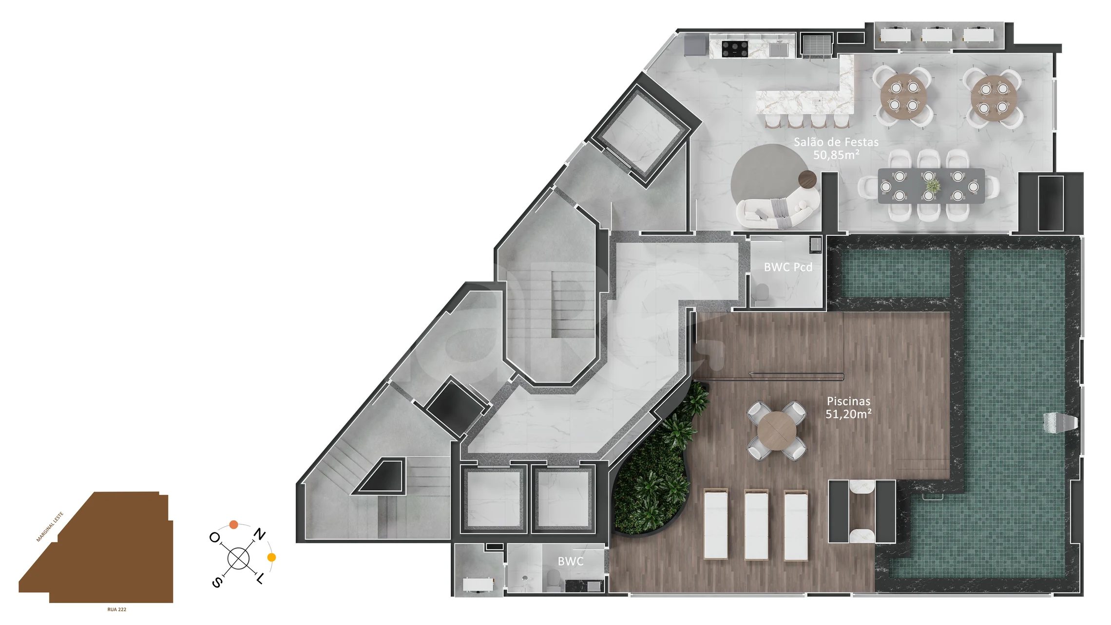 Planta — Pavimento lazer 1