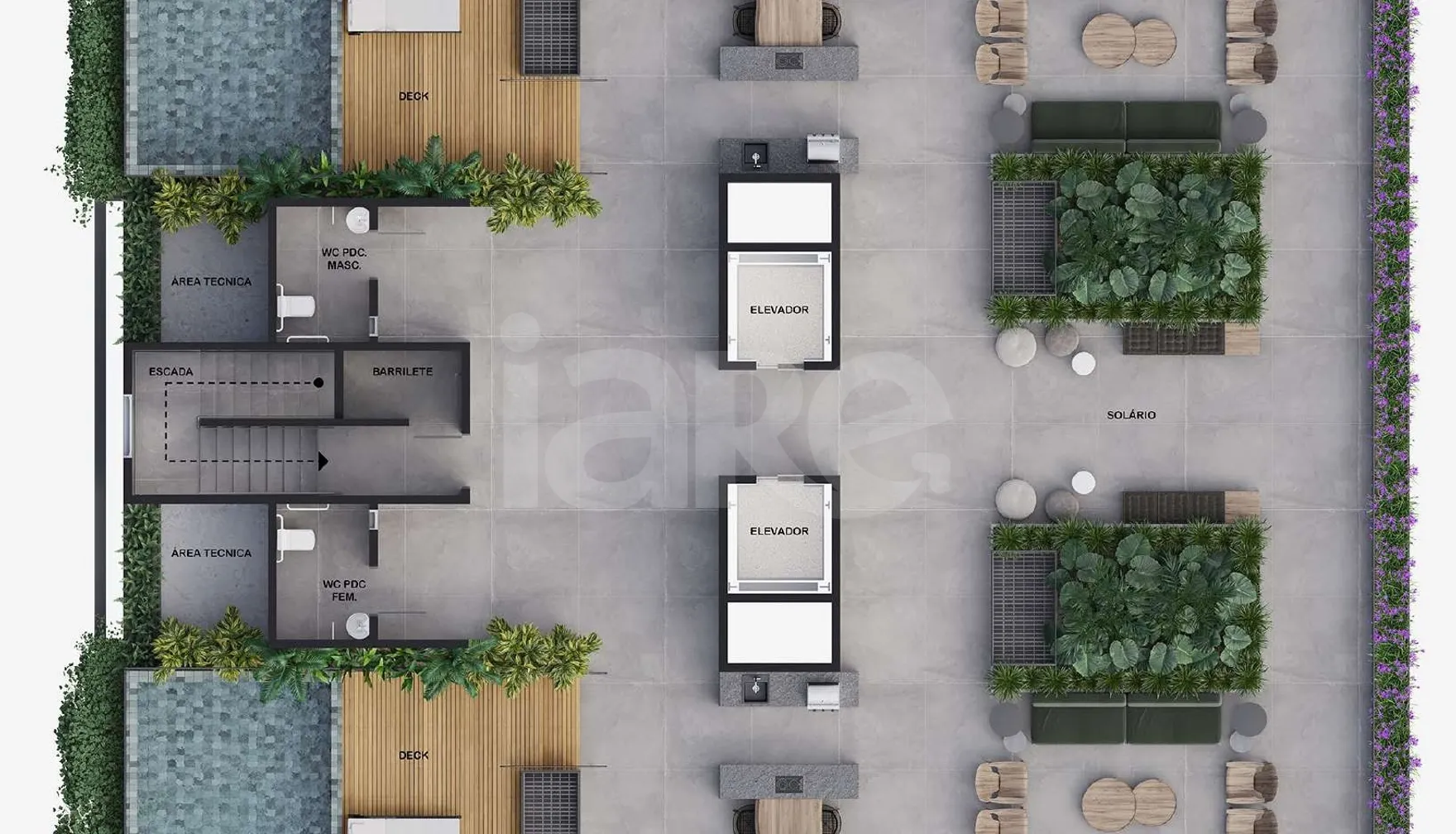 Planta — Pavimento rooftop