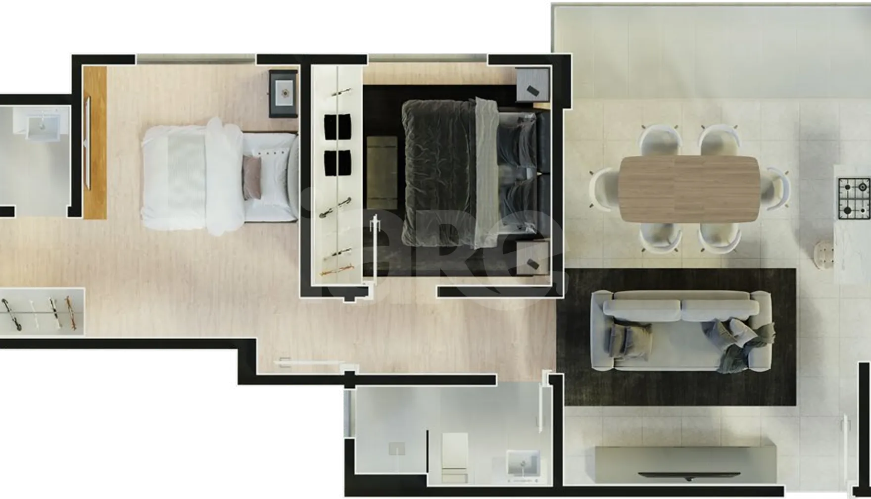 Planta — Apartamento 71,5 m²