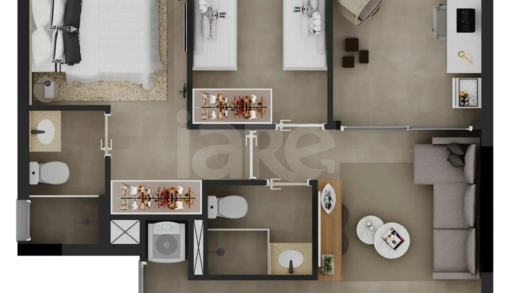 Planta — Apartamento 49,97 m²
