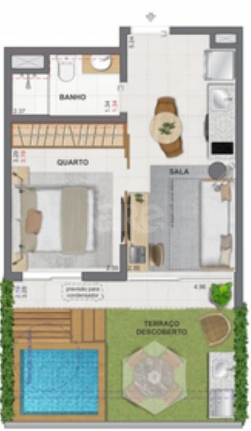 Planta — Garden 44,69 m²