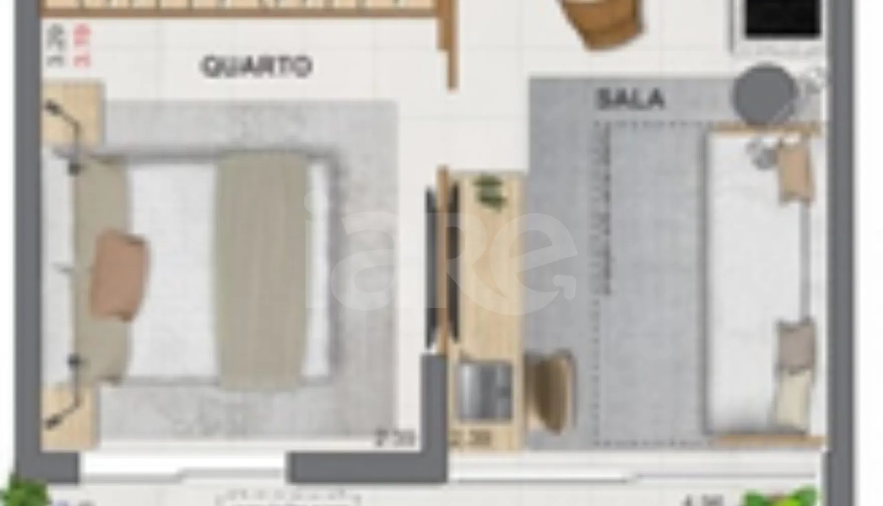 Planta — Garden 44,69 m²