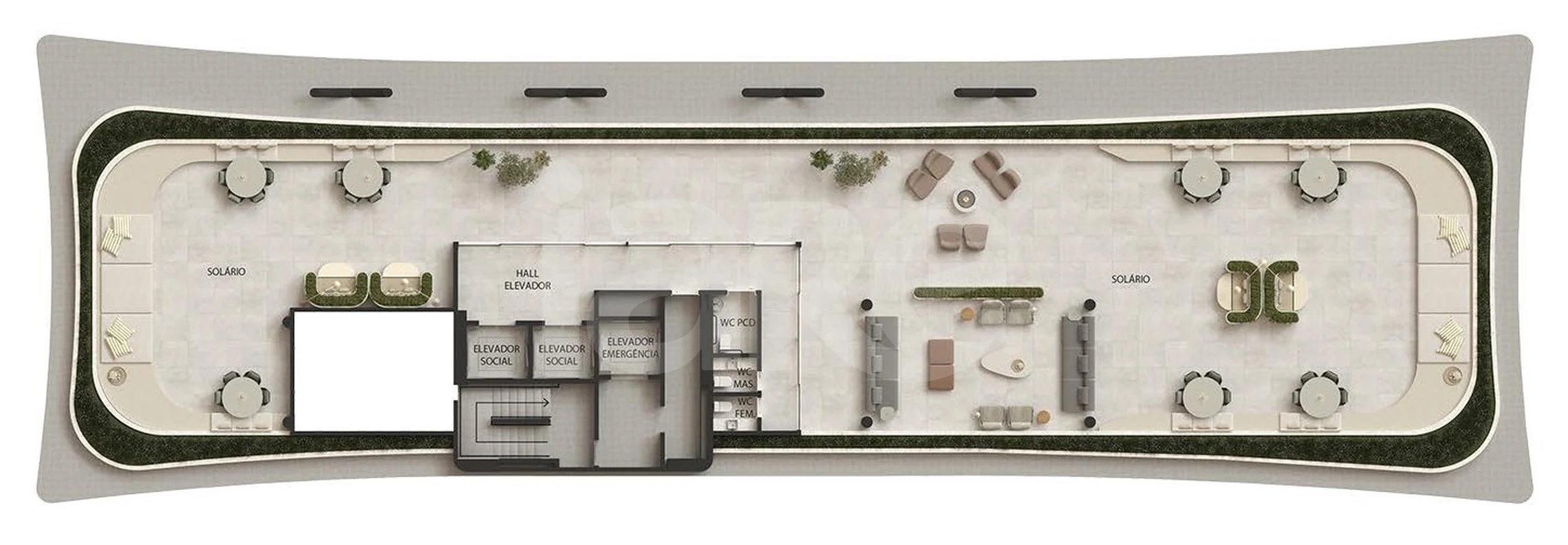 Planta — Pavimento rooftop