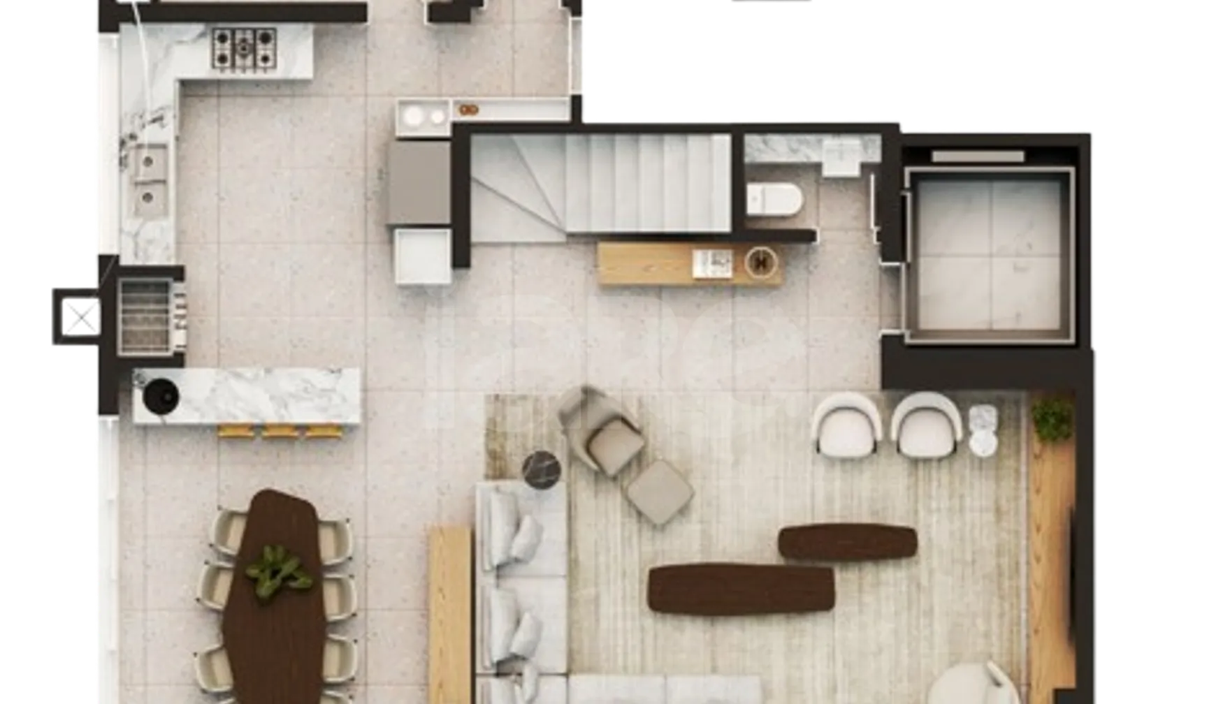 Planta — Cobertura Duplex 213,31 m²