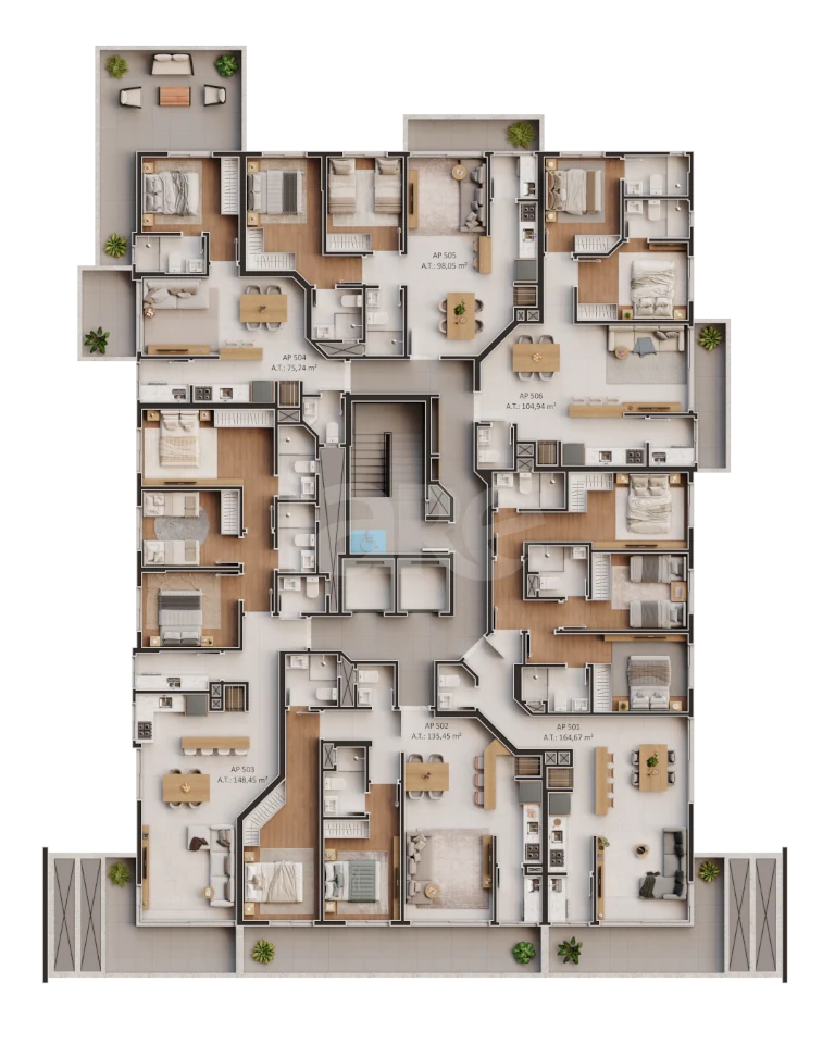 Planta — Pavimento 5