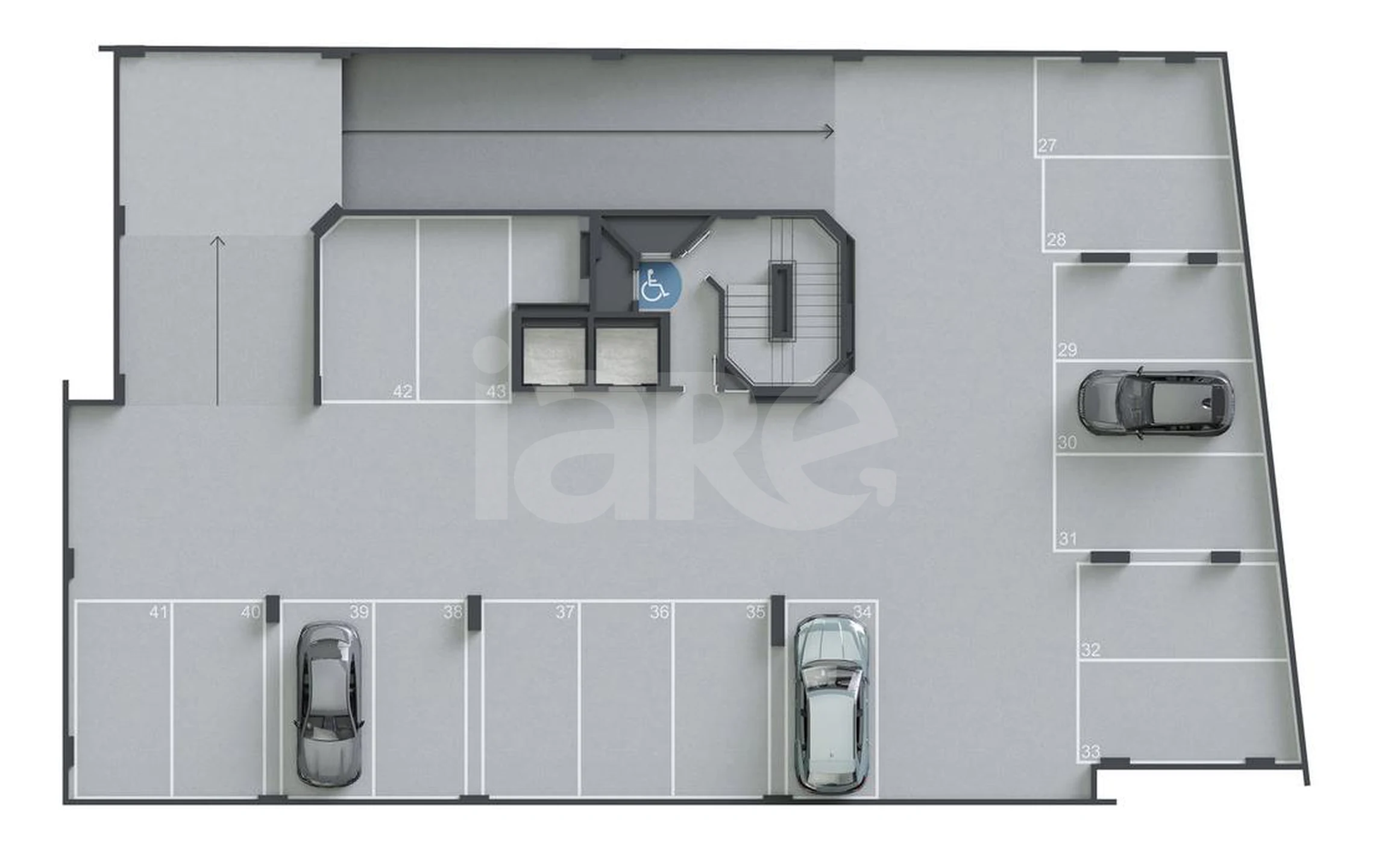 Planta — Pavimento garagem 03