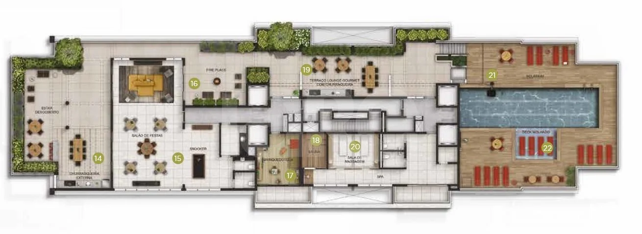 Planta — Pavimento 20